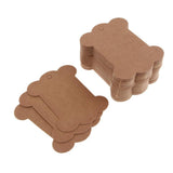 Maxbell 50 Pieces Paper Floss Bobbin Card for Cross Stitch Thread Storage Tools