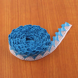 Max 1 Piece Lace Trim Edge Fringe Bias Tape for Sewing Accessories Light Blue