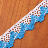Max 1 Piece Lace Trim Edge Fringe Bias Tape for Sewing Accessories Light Blue