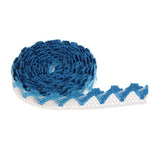 Max 1 Piece Lace Trim Edge Fringe Bias Tape for Sewing Accessories Light Blue