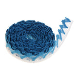Max 1 Piece Lace Trim Edge Fringe Bias Tape for Sewing Accessories Light Blue