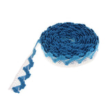 Max 1 Piece Lace Trim Edge Fringe Bias Tape for Sewing Accessories Light Blue