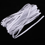 Maxbell White Elasticity Band Braided Elastic Cord DIY Clothes Pants Sewing Trim 31m