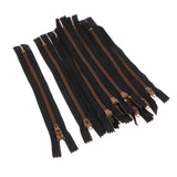 Max 10 Pieces Resin Coil Zipper Closed End Zipper for Sewing Supplies Black