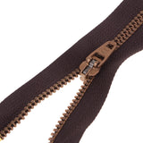 Max 10 Pieces Resin Coil Zipper Closed End Zipper for Sewing Supplies Brown