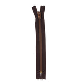 Max 10 Pieces Resin Coil Zipper Closed End Zipper for Sewing Supplies Brown