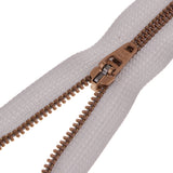 Max 10 Pieces Resin Coil Zipper Closed End Zipper for Sewing Supplies Light Gray
