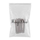 Max 10 Pieces Resin Coil Zipper Closed End Zipper for Sewing Supplies Light Gray