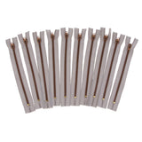 Max 10 Pieces Resin Coil Zipper Closed End Zipper for Sewing Supplies Light Gray