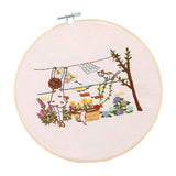 Max Cross Stitch Embroidery Starter Kit with Pattern DIY Needlework Crafts ED013