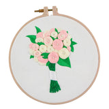Max Flower Cross Stitch Stamped Embroidery Kit with Pattern Needlework Kit EC001