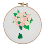 Max Flower Cross Stitch Stamped Embroidery Kit with Pattern Needlework Kit EC001