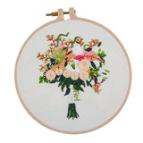 Max Flower Cross Stitch Stamped Embroidery Kit with Pattern Needlework Kit EC008