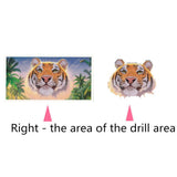 Maxbell Diamond DIY Painting Embroidery Rhinestone Tiger Painting Cross Stitch Kits