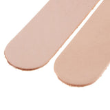 Maxbell 5Pcs Vegetable Tanned Leather Strap Cowhide Leather Strip 11.9Inch Long