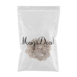 Maxbell 100 Pieces/Pack Wooden Snowflake Embellishments DIY Scrapbooking Crafts