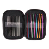 Maxbell 1 Set Crochet Hooks Grip Soft Handles Crochet Hooks Knit Needles Weave Yarn Needles for Crafts Lovers Beginners