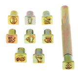 Maxbell Leather Letters Alphabet Number Stamp Punch Set For DIY Decorative Clothing Handmade Art Working