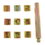 Maxbell Leather Letters Alphabet Number Stamp Punch Set For DIY Decorative Clothing Handmade Art Working