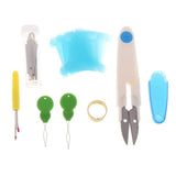 Maxbell 104Pcs Full Range of Embroidery Starter Kit Cross Stitch Tool Thread Hoop