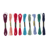 Maxbell 104Pcs Full Range of Embroidery Starter Kit Cross Stitch Tool Thread Hoop