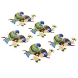 Max 5 Pieces Bird-shaped Embroidery Patch Stickers Sewing Crafts Accessories  A3