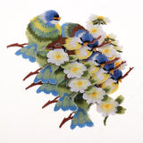 Max 5 Pieces Bird-shaped Embroidery Patch Stickers Sewing Crafts Accessories  A3