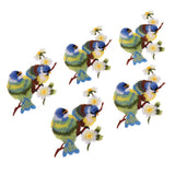 Max 5 Pieces Bird-shaped Embroidery Patch Stickers Sewing Crafts Accessories  A3