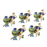 Max 5 Pieces Bird-shaped Embroidery Patch Stickers Sewing Crafts Accessories  A3