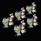 Max 5 Pieces Bird-shaped Embroidery Patch Stickers Sewing Crafts Accessories  A3