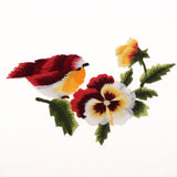 Max 5 Pieces Bird-shaped Embroidery Patch Stickers Sewing Crafts Accessories  A7