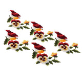 Max 5 Pieces Bird-shaped Embroidery Patch Stickers Sewing Crafts Accessories  A7