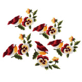 Max 5 Pieces Bird-shaped Embroidery Patch Stickers Sewing Crafts Accessories  A7