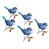 Max 5 Pieces Bird-shaped Embroidery Patch Stickers Sewing Crafts Accessories  A8