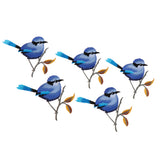 Max 5 Pieces Bird-shaped Embroidery Patch Stickers Sewing Crafts Accessories  A8