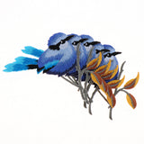Max 5 Pieces Bird-shaped Embroidery Patch Stickers Sewing Crafts Accessories  A8