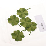 Maxbell Pack of 5 Embroidered Iron on Patches Badge Cloth Stickers Four Leaf Clover