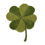 Maxbell Pack of 5 Embroidered Iron on Patches Badge Cloth Stickers Four Leaf Clover