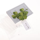 Maxbell Pack of 5 Embroidered Iron on Patches Badge Cloth Stickers Three Leaf Clover