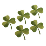 Maxbell Pack of 5 Embroidered Iron on Patches Badge Cloth Stickers Three Leaf Clover