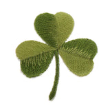 Maxbell Pack of 5 Embroidered Iron on Patches Badge Cloth Stickers Three Leaf Clover