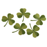 Maxbell Pack of 5 Embroidered Iron on Patches Badge Cloth Stickers Three Leaf Clover