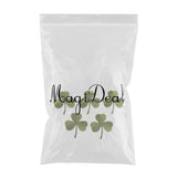 Maxbell Pack of 5 Embroidered Iron on Patches Badge Cloth Stickers Three Leaf Clover