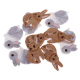 Max 10 Pieces/pack Embroidered Animal Patches Iron on Applique Badge Rabbit