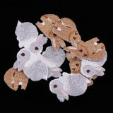 Max 10 Pieces/pack Embroidered Animal Patches Iron on Applique Badge Rabbit