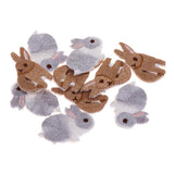 Max 10 Pieces/pack Embroidered Animal Patches Iron on Applique Badge Rabbit