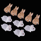 Max 10 Pieces/pack Embroidered Animal Patches Iron on Applique Badge Rabbit