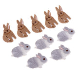 Max 10 Pieces/pack Embroidered Animal Patches Iron on Applique Badge Rabbit