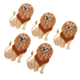 Max 5 Pieces/pack Embroidered Iron on Patches Animal Cloth Stickers DIY Lion