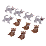 Max 10 Pieces/pack Embroidered Animal Patches Iron on Applique Badge Cat